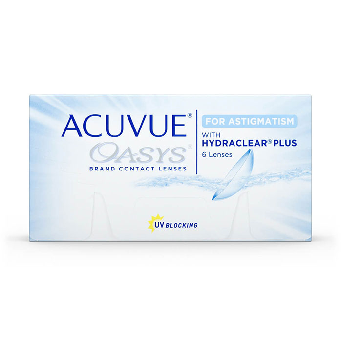 Acuvue Oasys Contact Lenses for Astigmatism with Hydraclear Plus