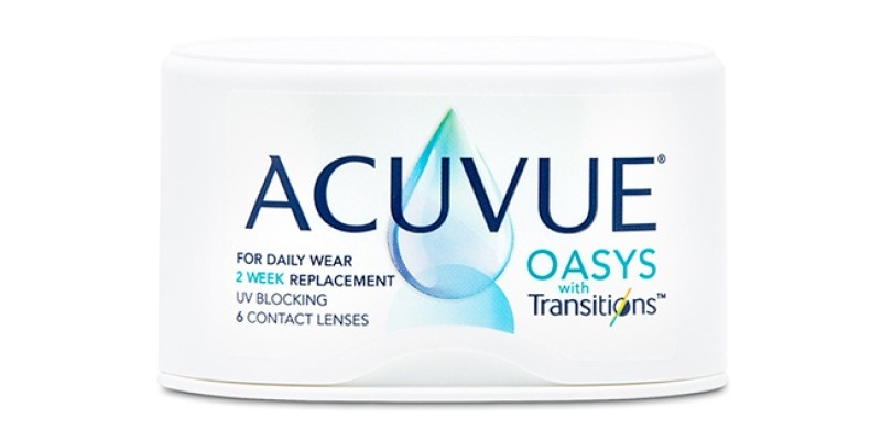 Acuvue Oasys contact lenses with Transition