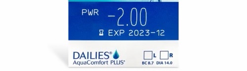 Dailies AquaComfort Plus Contact Lenses 30 pack prescription