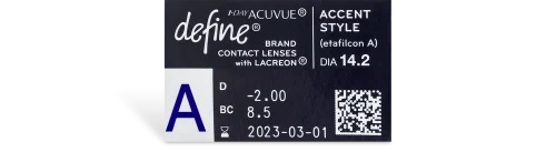 1 Day Acuvue Define RX Contact Lenses prescription